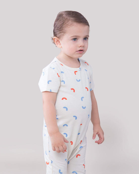 Habiebie MAC SS Onesie Off White/Multicolor