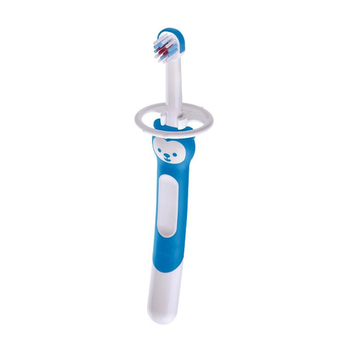 MAM Training Brush with Safety Shield Blue