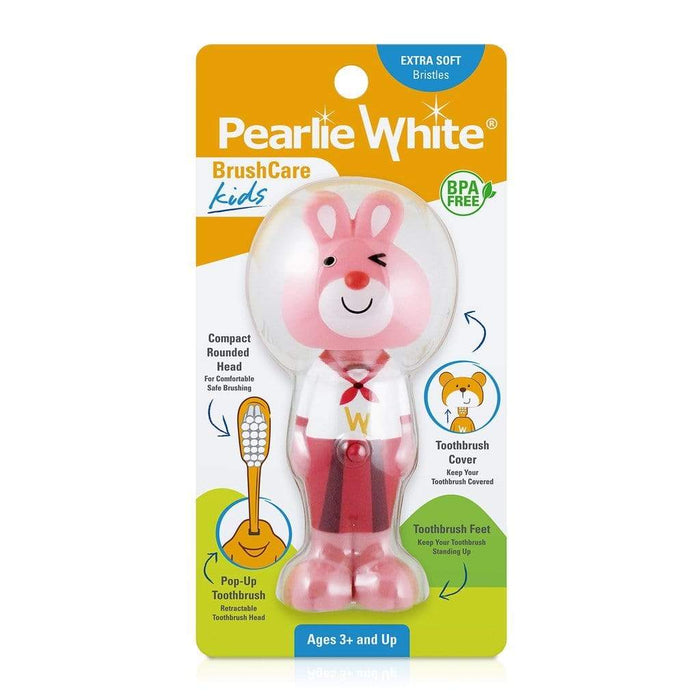 Pearlie White BrushCare Kids Pop-Up Extra Soft Toothbrush