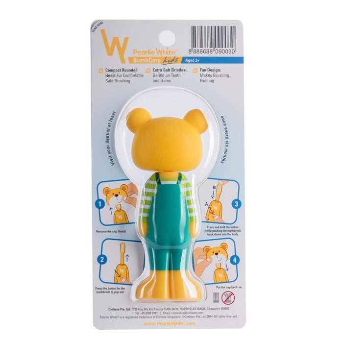 Pearlie White BrushCare Kids Pop-Up Extra Soft Toothbrush