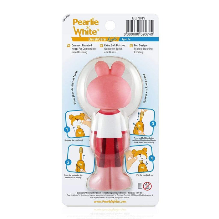 Pearlie White BrushCare Kids Pop-Up Extra Soft Toothbrush