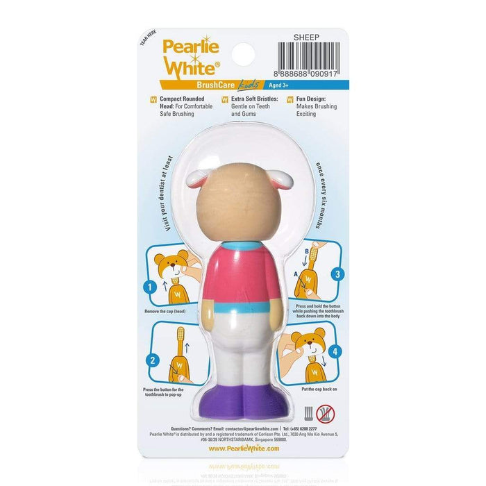 Pearlie White BrushCare Kids Pop-Up Extra Soft Toothbrush
