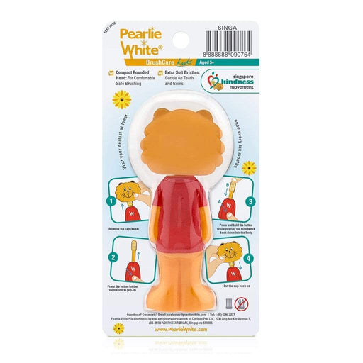 Pearlie White BrushCare Kids Pop-Up Extra Soft Toothbrush