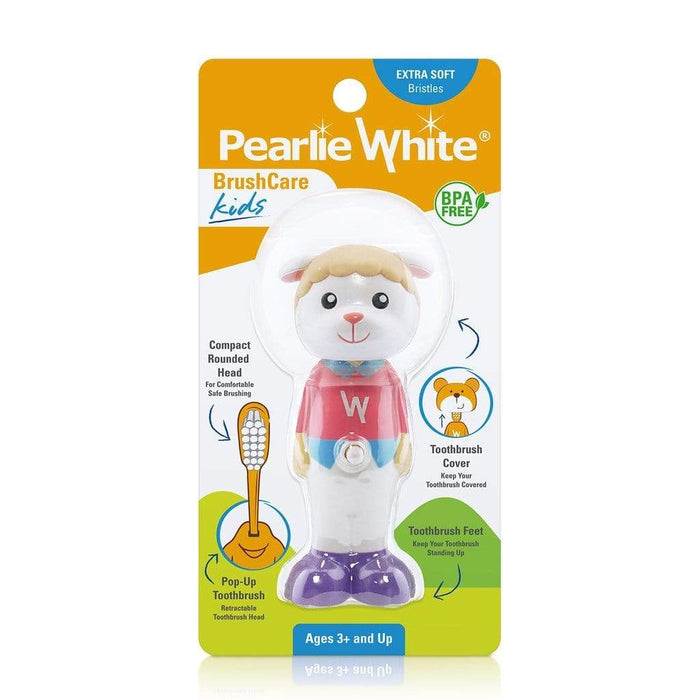 Pearlie White BrushCare Kids Pop-Up Extra Soft Toothbrush