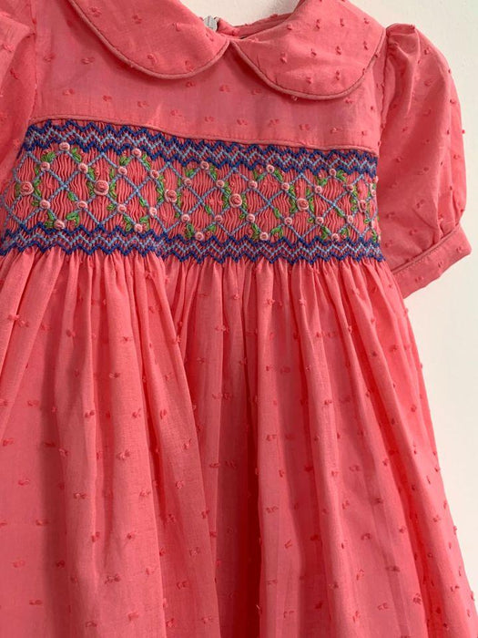 Smockful of Love Swiss dot Harlequin and Roses Embroidery