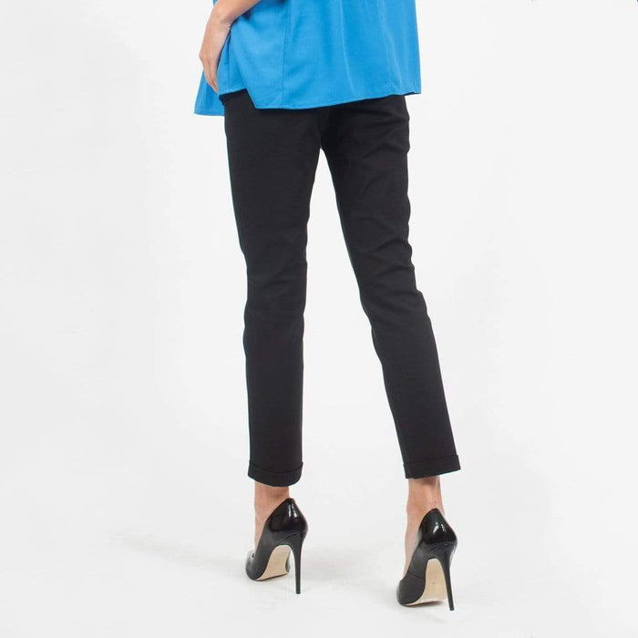 Aleecia Slim Straight Maternity Pants Black