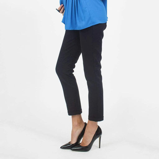 Aleecia Slim Straight Maternity Pants Black