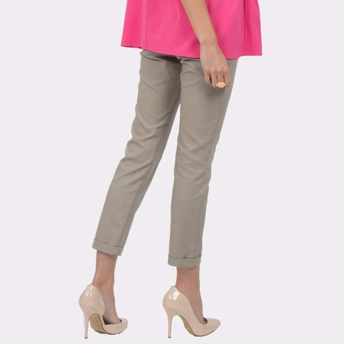 Aleecia Slim Straight Maternity Pants G.Brown