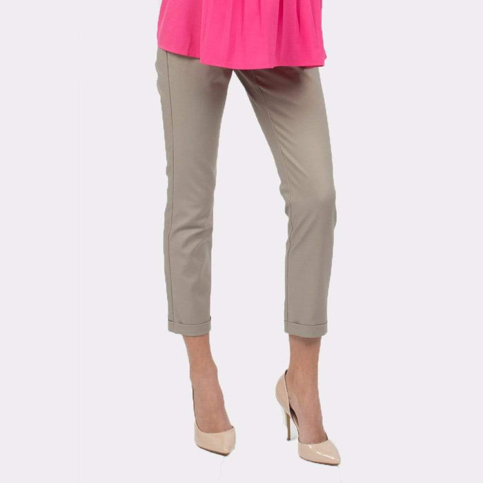 Aleecia Slim Straight Maternity Pants G.Brown