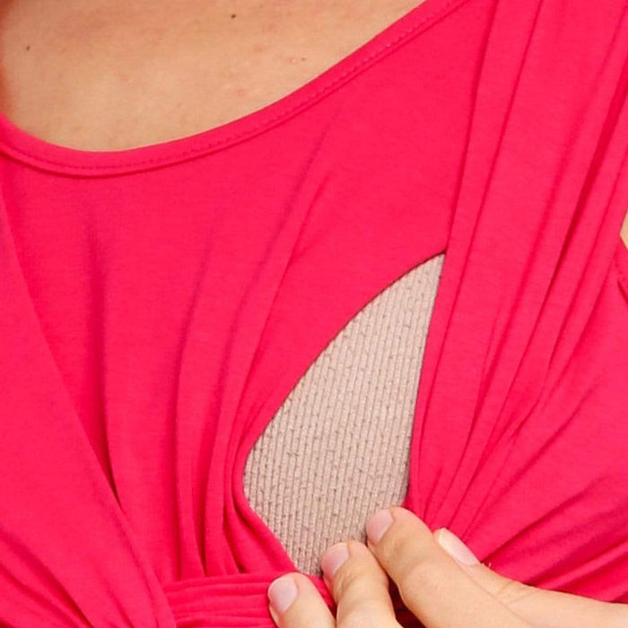 Alexandra Empire Nursing Top Red