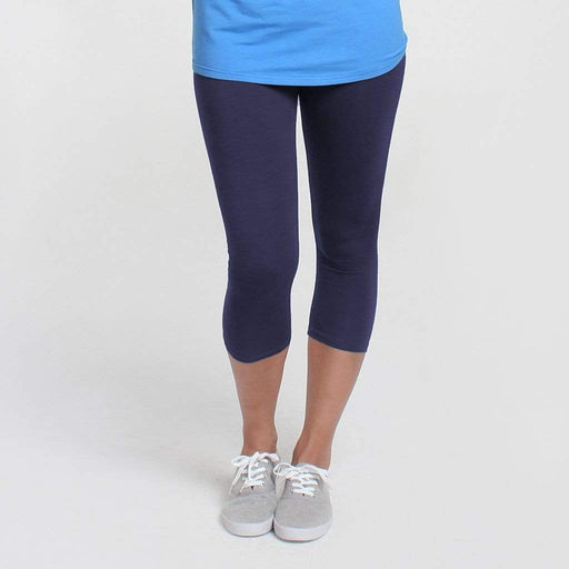 Anya Crop Maternity Leggings Navy