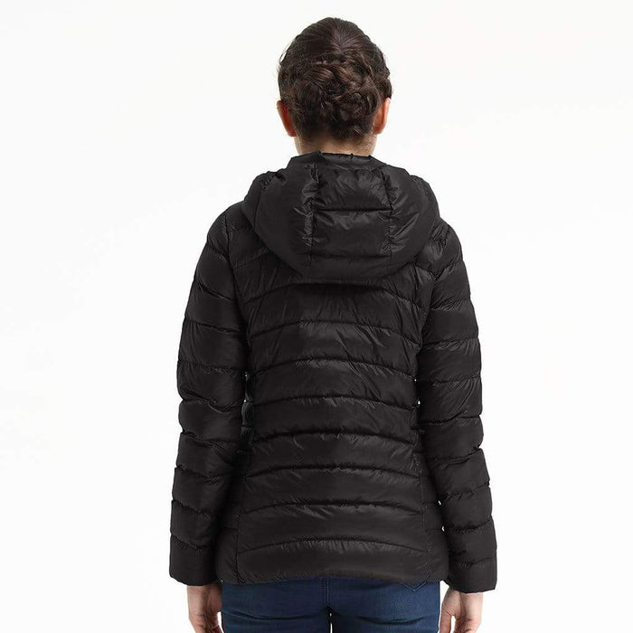 Belle Hooded Down Jacket Black