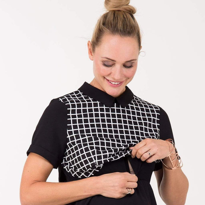 Bettina Empire Tunic Dark Grey