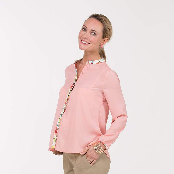 Blaise Mandarin Collar Top