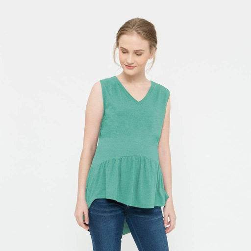 Caly Ruffled Hem Nursing Top Meadow