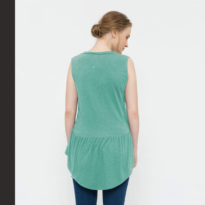 Caly Ruffled Hem Nursing Top Meadow