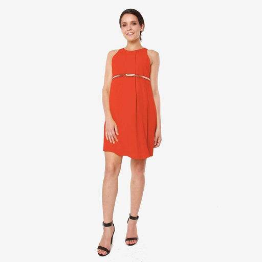 Carmene Sleeveless Nursing Dress Autumn Orange