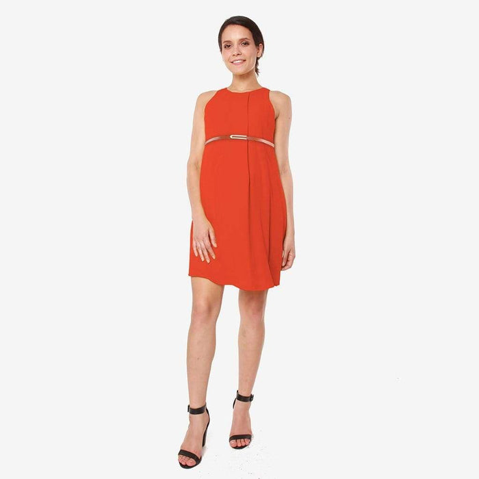 Carmene Sleeveless Nursing Dress Autumn Orange
