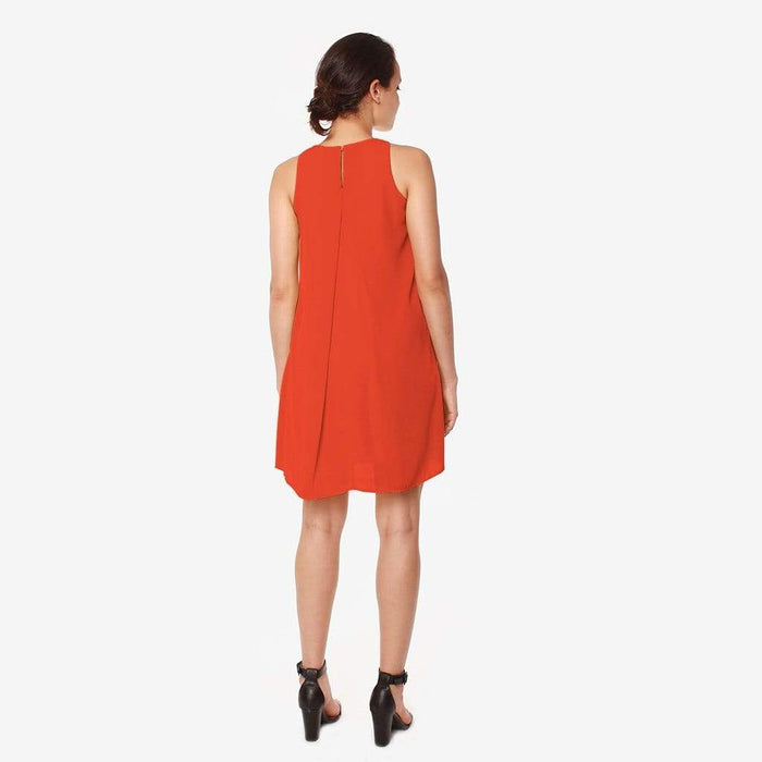Carmene Sleeveless Nursing Dress Autumn Orange