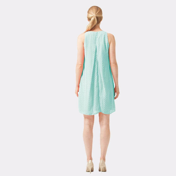 Carmene Fringe Sleeveless Nursing Dress Mint