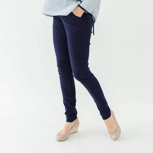 Woven Cathy High Waist Maternity Pants Navy
