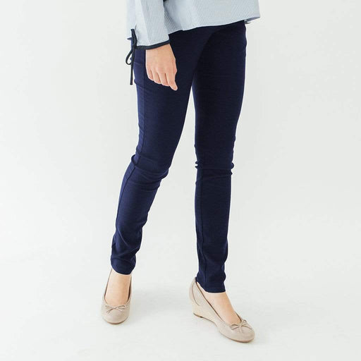 Woven Cathy High Waist Maternity Pants Navy