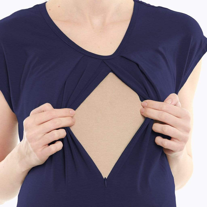 Cattee Nursing Navy Dress