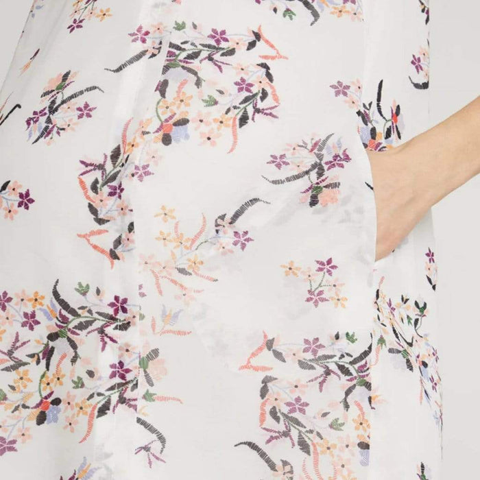 Caylee Back Overlap Sleeveless Nursing Dress White Floral