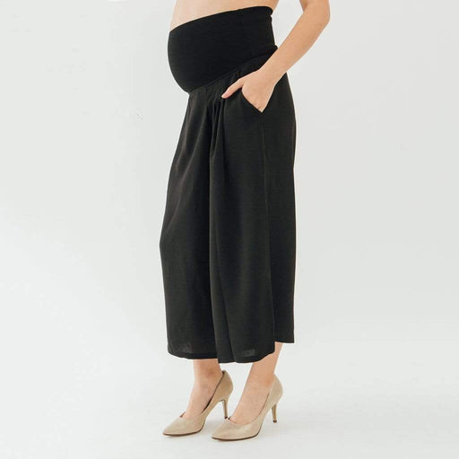 Charo Wrap Palazzo Crop Maternity Pants
