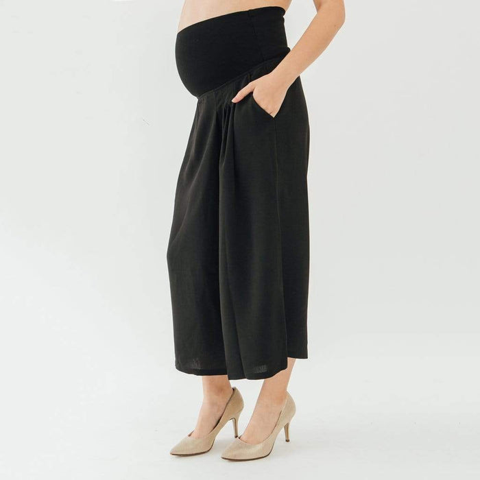 Charo Wrap Palazzo Crop Maternity Pants