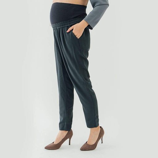 Chavela High Waist Semi-Baggy Maternity Pants Black