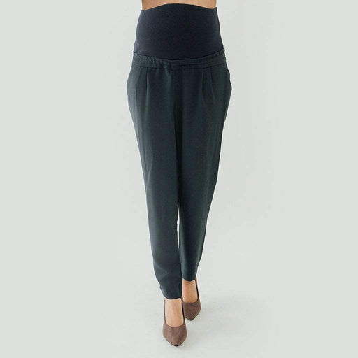 Chavela High Waist Semi-Baggy Maternity Pants Black