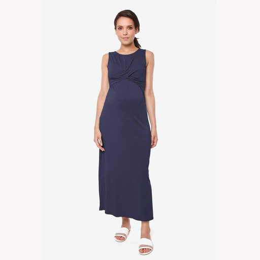 Chiyo Sleeveless Nursing Dress Navy