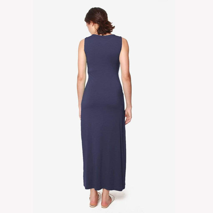 Chiyo Sleeveless Nursing Dress Navy