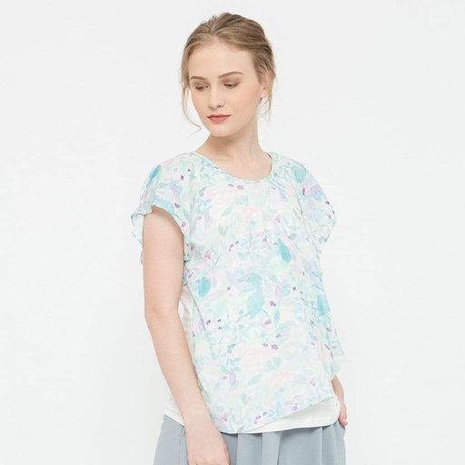 Clancy Overlap Nursing Top Water Print