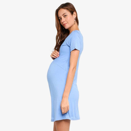 Clea Nursing Short Sleeve Nursing Dress Perry