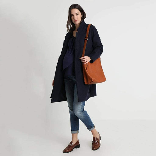 Cloria Overlap Nursing Top Navy