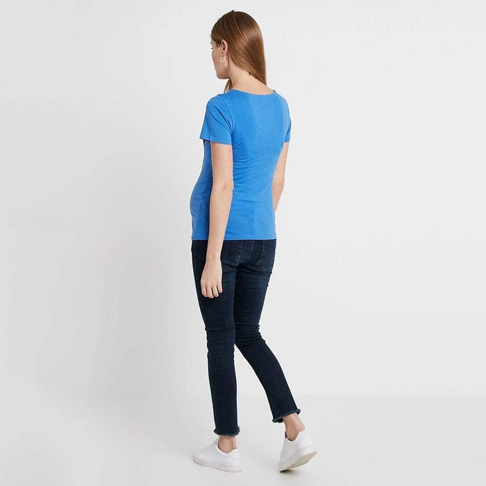 Cloria Overlap Nursing Top Ocean