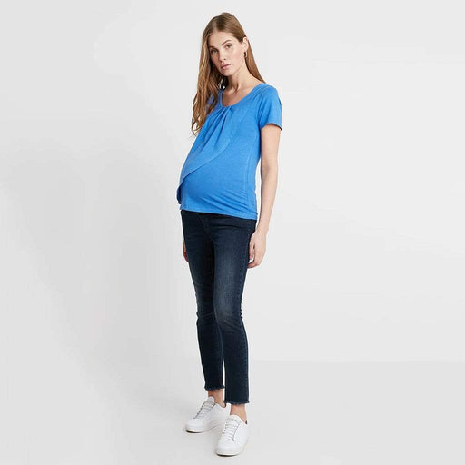 Cloria Overlap Nursing Top Ocean