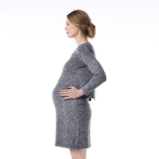 Coline Back Slit Dress Grey