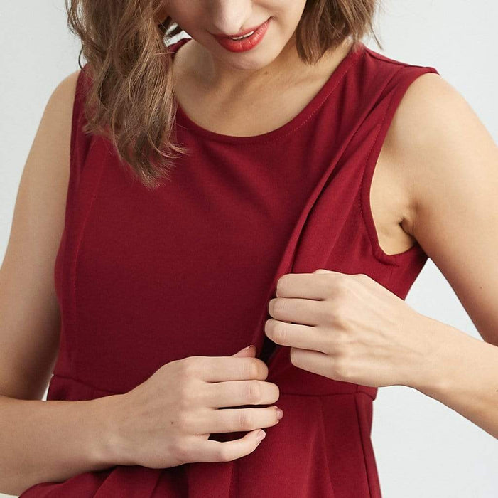 Colleen Sleeveless Dress Ruby Nursing Dress
