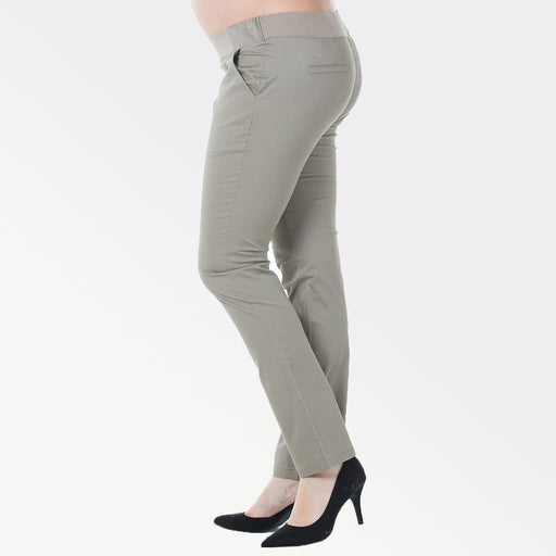 Coraline Slim Straight Maternity Pants G.Brown