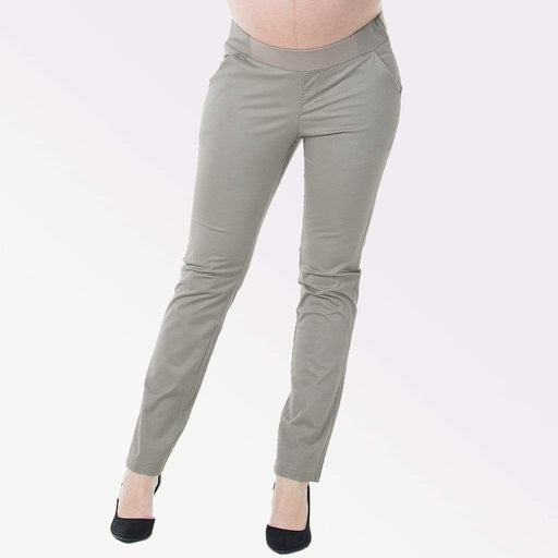 Coraline Slim Straight Maternity Pants G.Brown
