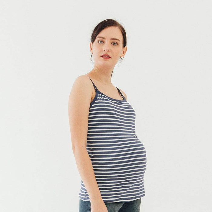 Corey Nursing Navy Stripes Camisole