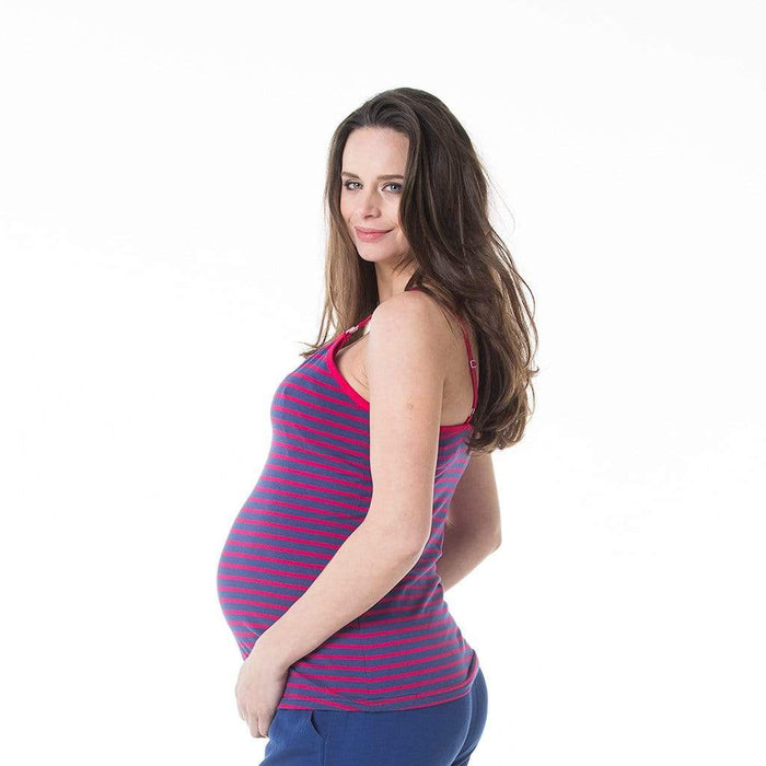 Corey Nursing Red Stripes Camisole