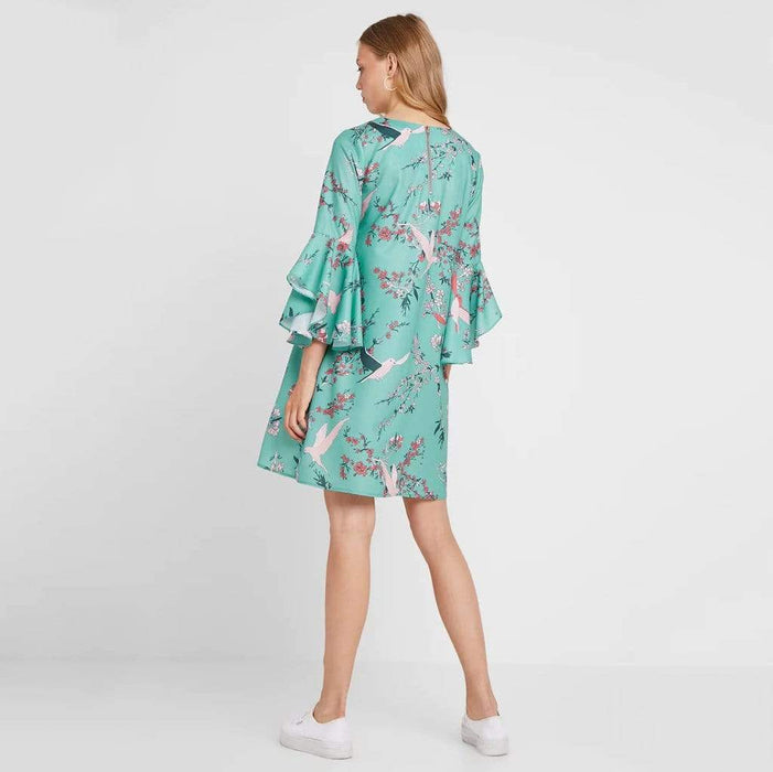 Corisande Nursing Dress Ceramic Print