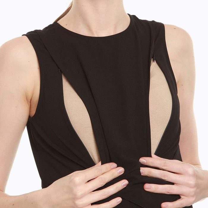 Corliss Nursing Dress Black