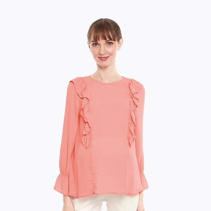 Cornelia Nursing Top Salmon