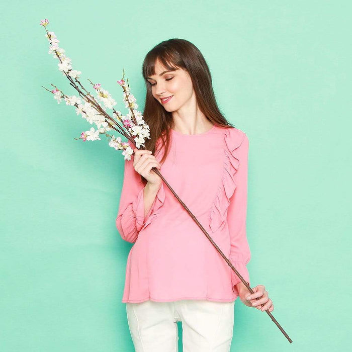 Cornelia Nursing Top Salmon