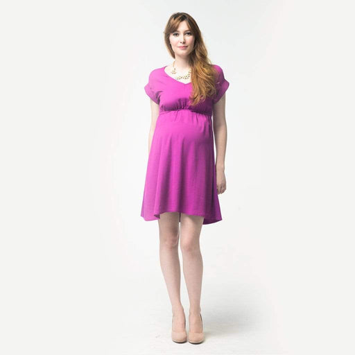 Corrine Maternity Dress Purple